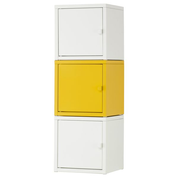 Комбинация для хранения ЛИКСГУЛЬТ, белый, желтый (25x75 см) - фото 1