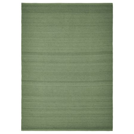 TIDTABELL ТИДТАБЕЛЛ Ковер, безворсовый - зеленый 133x195 см