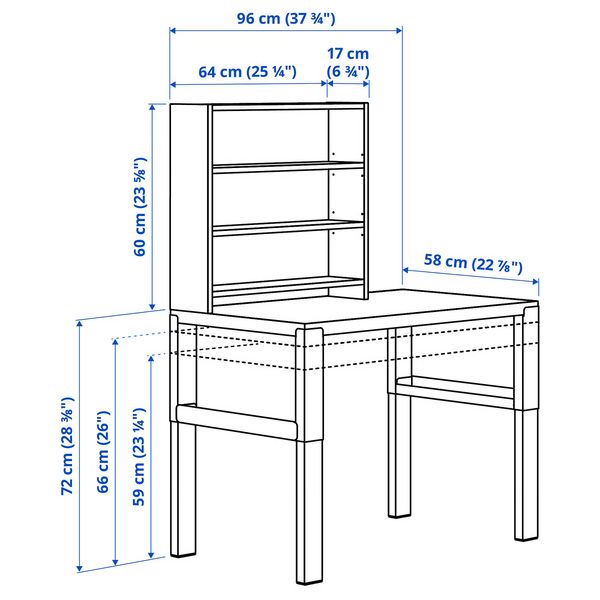 IKEA, дополнительный ракурс - схема-чертеж с размерами
