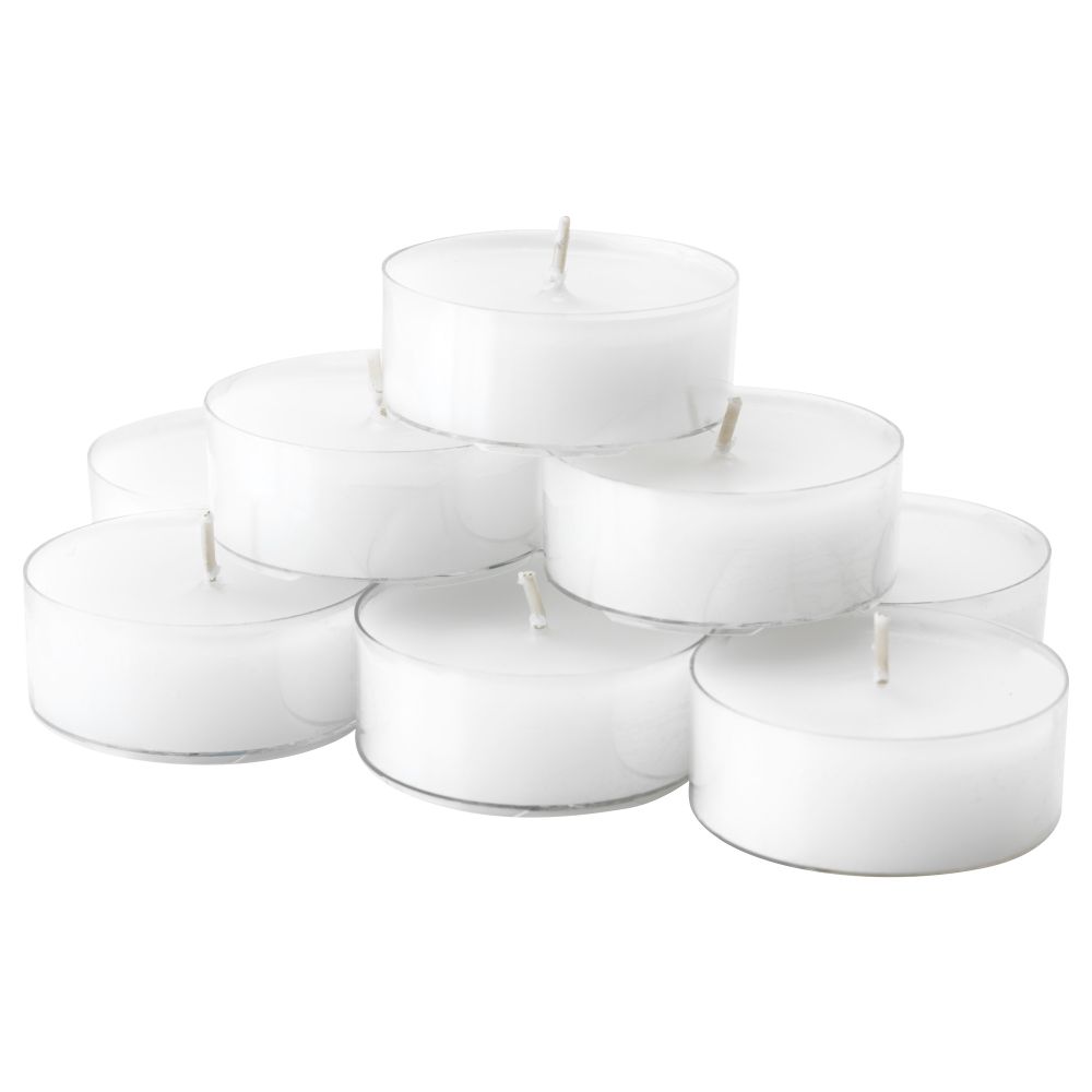 Неароматическая свеча в подставке ВЭГГУЛЬТ, белый - фото 1