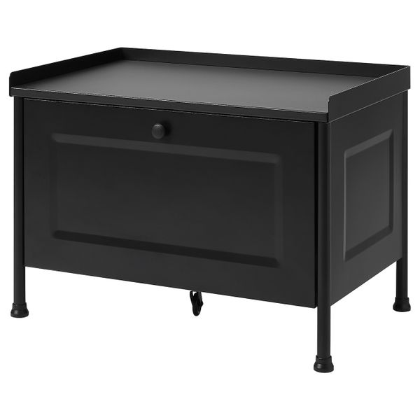 Скамья с ящиком, черный IKEA KORNSJÖ КОРНШЁ 604.715.92 - фото 1