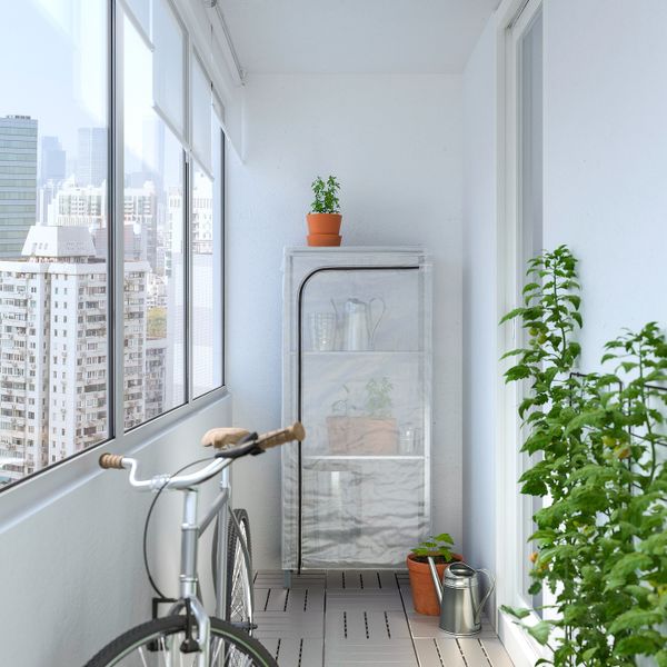 Стеллаж с чехлом, прозрачный 60x27x140 см IKEA HYLLIS ХИЛЛИС 592.917.47 - фото 6