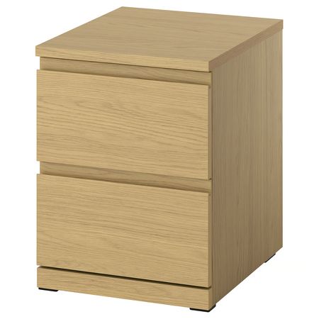 STORKLINTA Комод с 2 ящиками - под дуб/с 2 ящиками 40x50x53 см