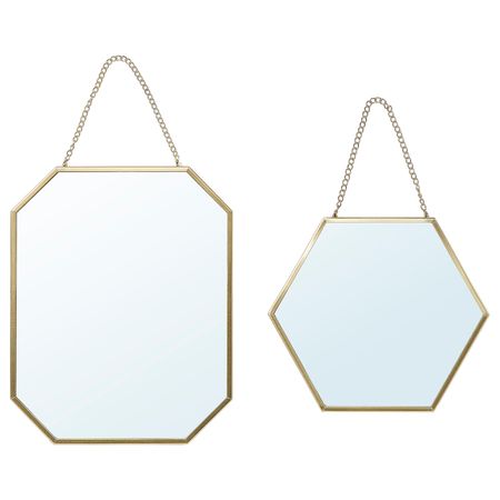 Зеркало, 2 шт, золотой IKEA LASSBYN ЛАССБЮН 104.536.99