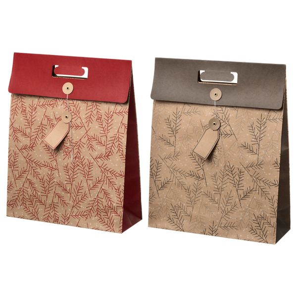 Подарочный пакет ВИНТЕР 2017, различные орнаменты (33x42 см) - фото 1