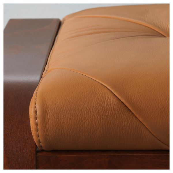 Табурет для ног ПОЭНГ, классический коричневый, Сеглора неокрашенный - фото 3