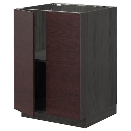 Напольный шкаф с полками, 2 дверцами, 60x60 cm IKEA METOD МЕТОД 894.568.50