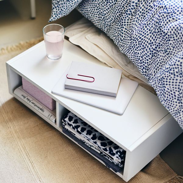 Подкроватный модуль, выдвижная тумба, 59x56 см, белый IKEA FREDVANG ФРЕДВАНГ 104.936.38 - фото 6