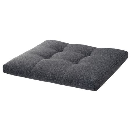 Подушка-сиденье на табурет для ног, Гуннаред темно-серый IKEA POÄNG ПОЭНГ 904.934.70