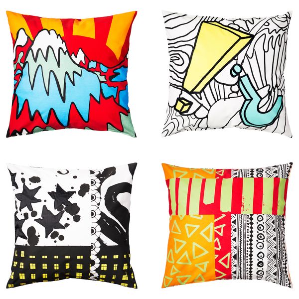 Чехол на подушку СПРИДД, различные орнаменты (65x65 см) - фото 1