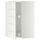 Угловой навесной шкаф с вращающейся секцией МЕТОД, белый, Гэррестад белый