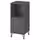 EKET Комбинация шкафов с ножками - темно-серый/металлический чёрный 35x35x80 см