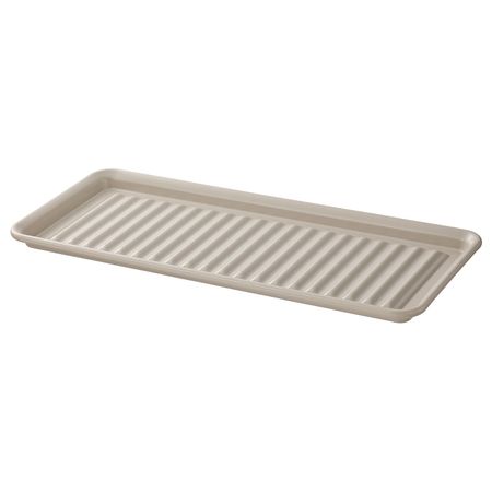 Сушилка посудная, бежевый/оцинковка 15x35 см IKEA VÄLVÅRDAD ВЭЛВОРДАД 804.737.26