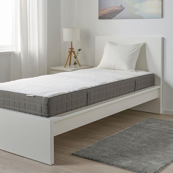Матрас с пружинами карманного типа, жесткий/темно-серый 90x200 см IKEA HÖVÅG ХОВОГ 703.799.13 - фото 2