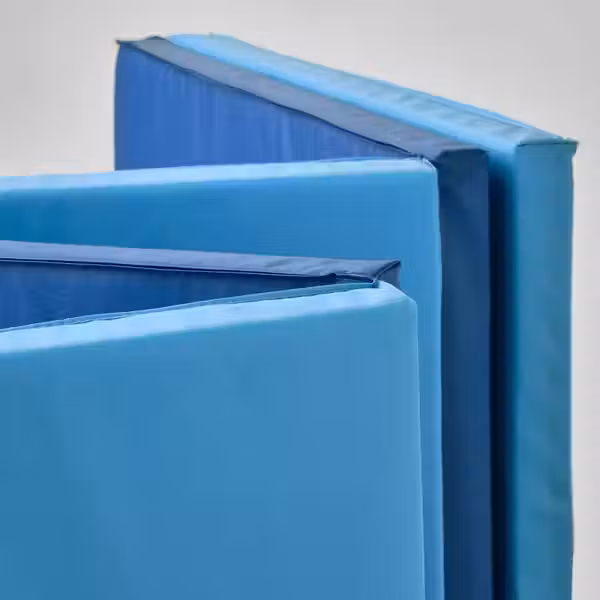 PLUFSIG Складной гимнастический коврик - синий 78x185 см - схема-чертеж с размерами