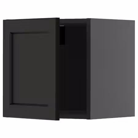 METOD Навесной шкаф - черно-серый/Lerhyttan черная морилка 40x40 см