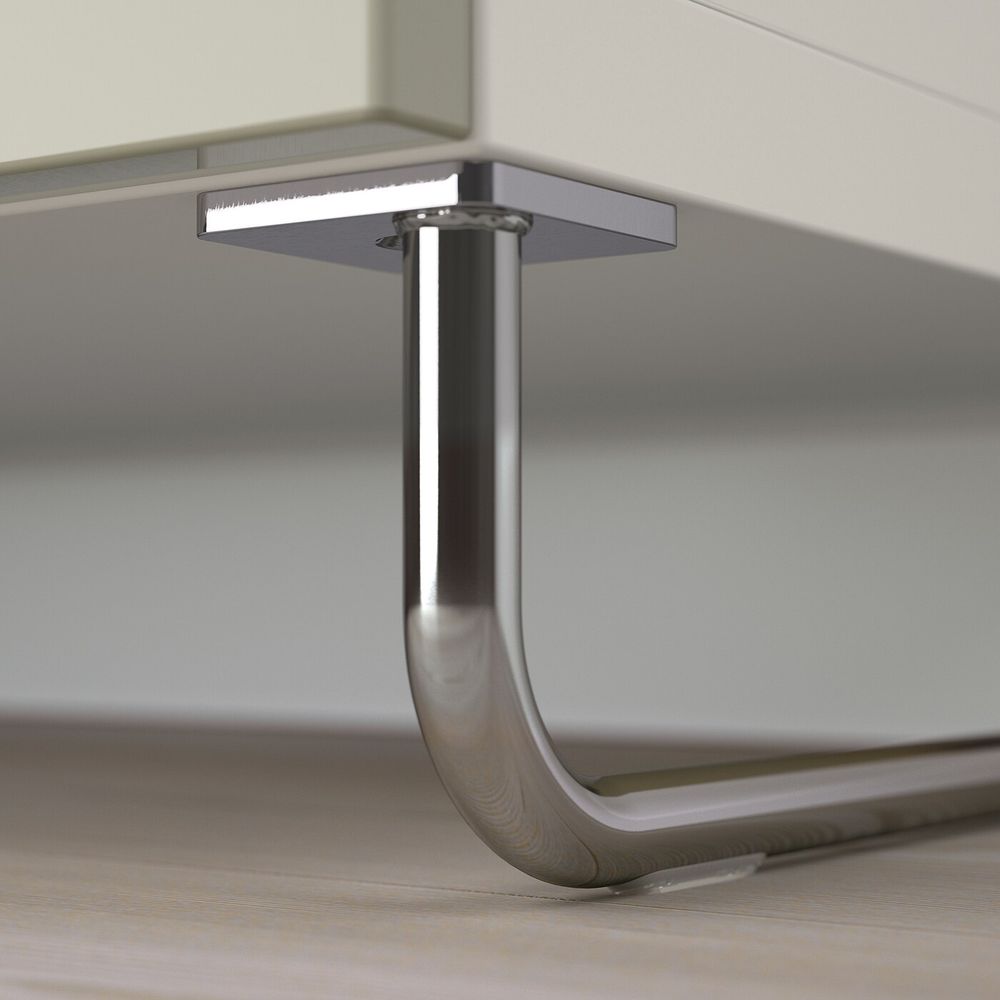 Комбинация для хранения с дверцами/ящ, белый/СЕЛЬВИКЕН/СУЛАРП глянцевый, бежевый 120x40x74 см IKEA BESTÅ БЕСТО 392.685.21 - фото 1