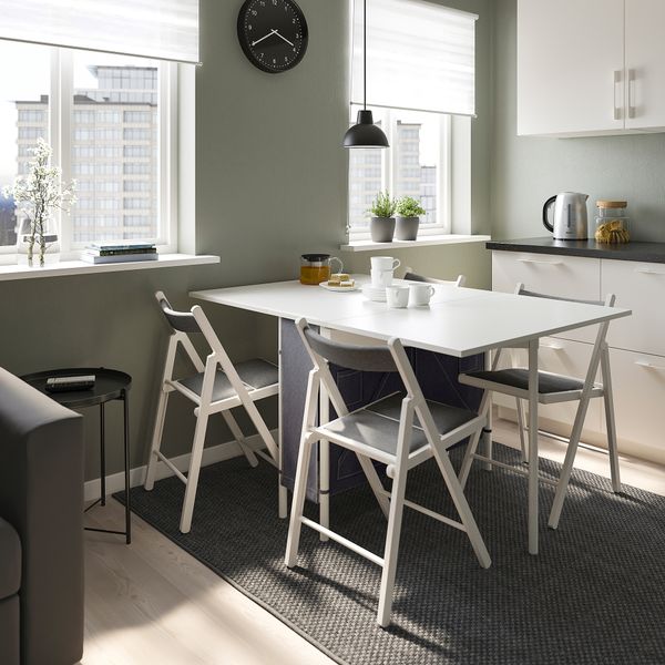 Стол и 4 стула, 33, 89, 145x98 cm IKEA TERJE ТЕРЬЕ, KALLHÄLL КАЛЛХЭЛЛ 594.281.75 - фото 3