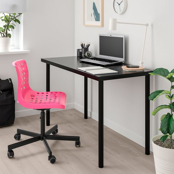 Рабочий стул, розовый, черный IKEA СКОЛБЕРГ / СПОРРЕН 992.756.65 - схема-чертеж с размерами