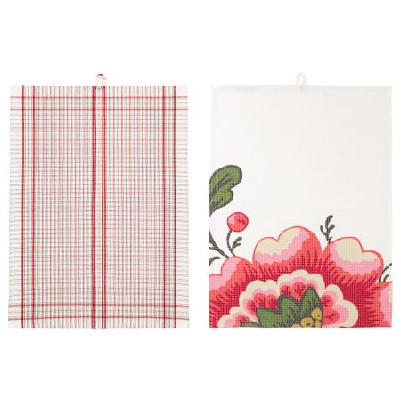 Полотенце кухонное ИНБЬЮДАНДЕ, цветок, квадраты (50x70 см)