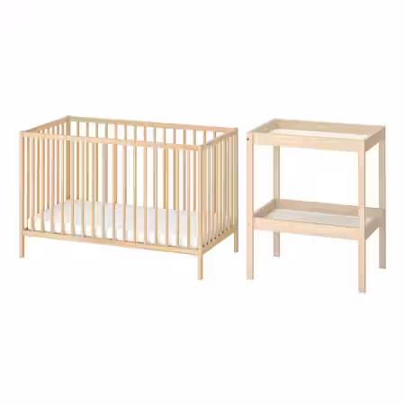 SNIGLAR Мебель для детской, 2 предм. - бук 60x120 см