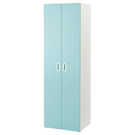 Гардероб, белый/голубой 60x50x192 см IKEA STUVA СТУВА / FRITIDS ФРИТИДС 292.528.70