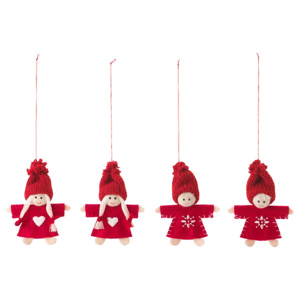 Украшение подвесное ВИНТЕР 2016, Санта Клаус, красный - фото 1