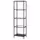 VITTSJÖ Стеллаж - черно-коричневый/стекло 51x175 см