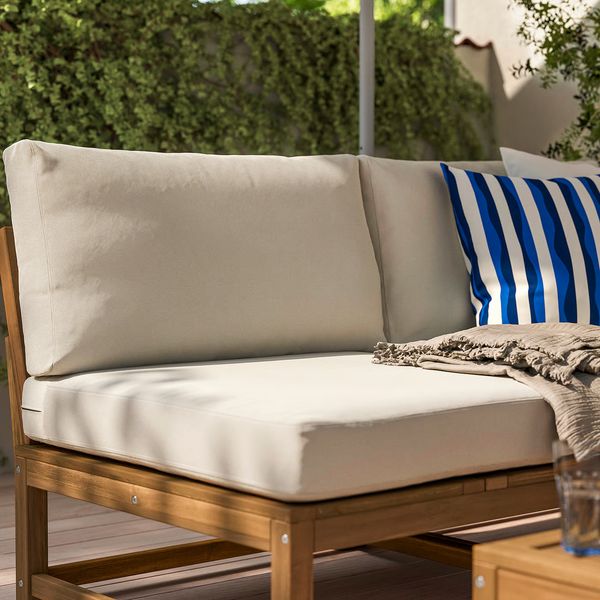 FRÖSÖN/DUVHOLMEN Подушка на сиденье,д/садовой мебели - бежевый 80x80 см - схема-чертеж с размерами