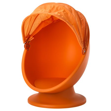 Вращающееся кресло ИКЕА ПС ЛЁМСК, оранжевый, светло-оранжевый