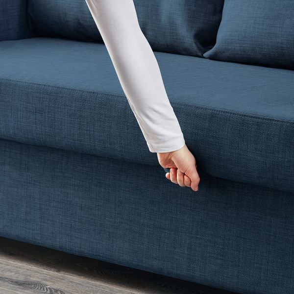 3-местный диван-кровать, Шифтебу темно-синий IKEA FRIHETEN ФРИХЕТЭН 904.115.54 - фото 4