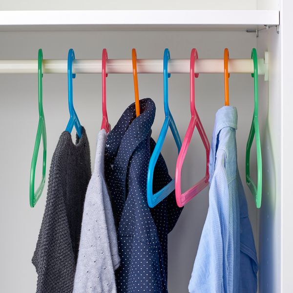 Плечики детские, разные цвета разные цвета IKEA БАГИС 703.659.73 - схема-чертеж с размерами