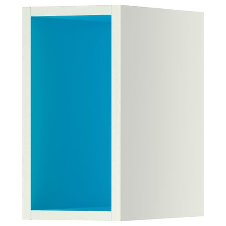 Открытый шкаф ТУТЕМО, белый, голубой