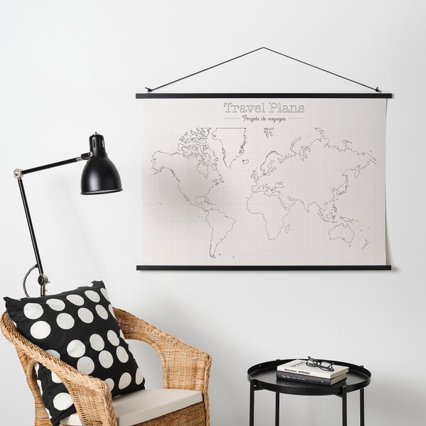 Постер с подвесом, Планы путешествий, 100x70 см IKEA ПОЛЬХУЛЬТ 004.544.30 - фото 2