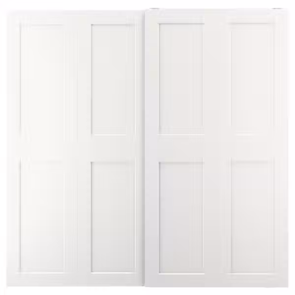 GRIMO Пара раздвижных дверей - белый 200x201 см - фото 1