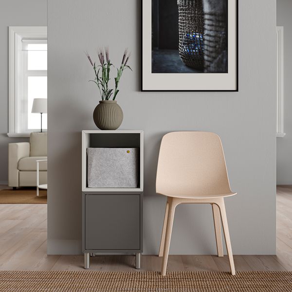 Комбинация шкафов с ножками, 35x35x80 см, темно-серый, светло-серый IKEA EKET ЭКЕТ 492.864.21 - фото 4