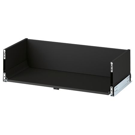 KNIVSHULT Ящик, высокий - темно-серый 80x37 см