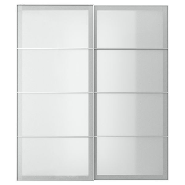 Пара раздвижных дверей, белый под бумагу, 200x236 см IKEA SVARTISDAL СВАРТИСДАЛЬ 794.397.95 - фото 2