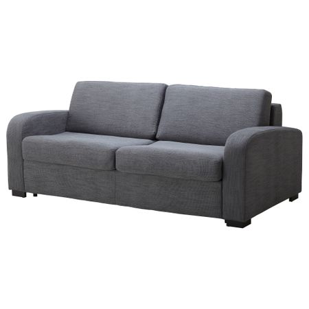 Диван-кровать 3-местный ИНГЕЛЬСТАД / ЛАСЕЛЕ, Хенста серый