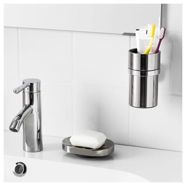 Держатель дозатора для жидкого мыла КАЛЬКГРУНД, хромированный - схема-чертеж с размерами