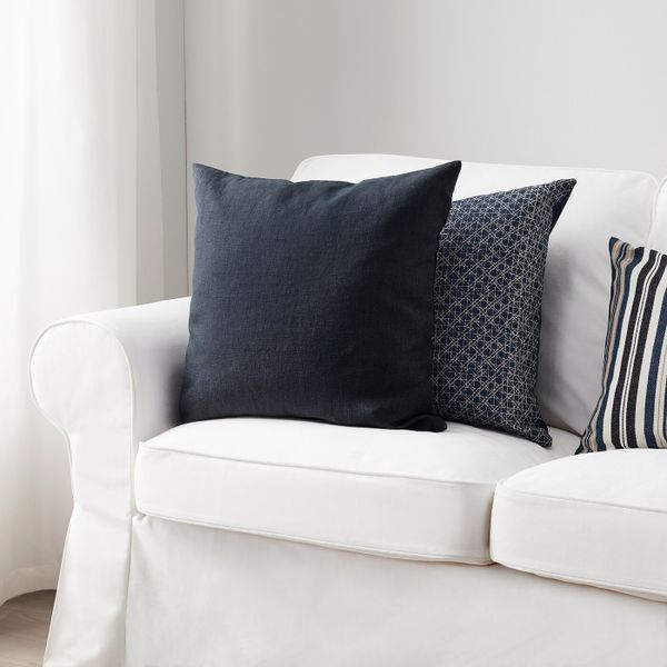 Чехол на подушку, темно-синий 50x50 см IKEA ВИГДИС 103.958.26 - схема-чертеж с размерами