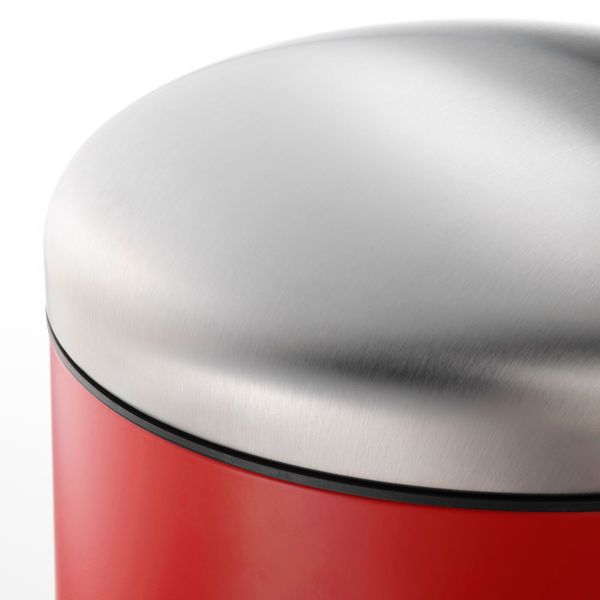 Ведро с откидной крышкой, красный 30 л IKEA MJÖSA МЬЁСА 104.620.62 - схема-чертеж с размерами