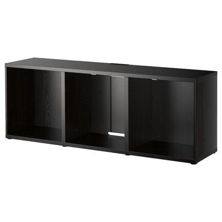 Тумба под ТВ, черно-коричневый 180x40x64 см IKEA BESTÅ БЕСТО 203.058.87