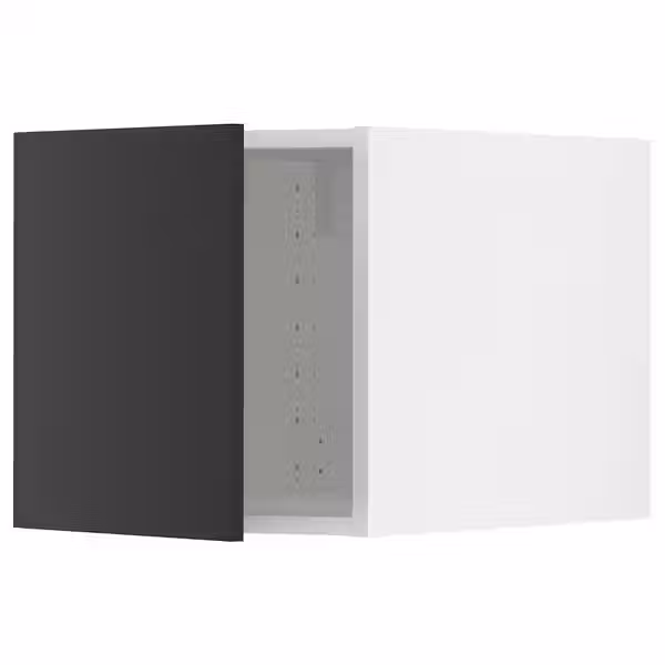 METOD Верхний шкаф - белый/Nickebo матовый антрацит 40x40 см - фото 1