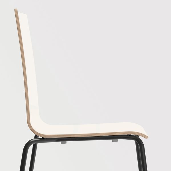 Стул, черный-белый IKEA MARTIN 092.195.32 - фото 6