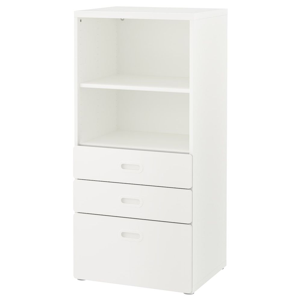 Стеллаж с ящиками, белый/белый 60x50x128 см IKEA STUVA СТУВА / FRITIDS ФРИТИДС 492.526.90 - фото 1