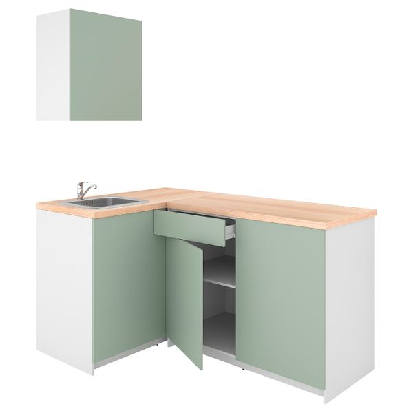 Кухня, серо-зеленый 120x180x220 см IKEA KNOXHULT КНОКСХУЛЬТ 494.091.82 - фото 1