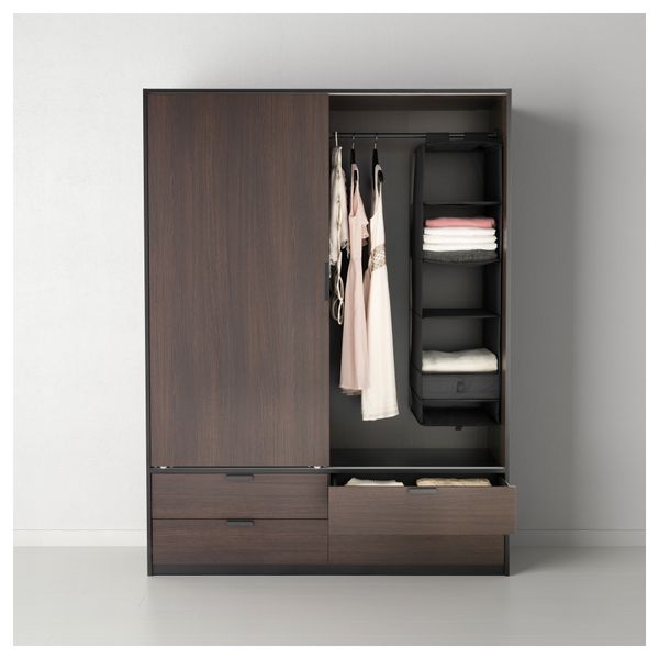 Модуль для хранения с 6 отделениями СКУББ, черный (35x45x125 см) - фото 2