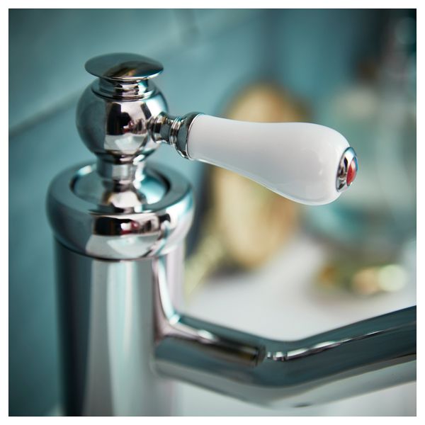 Смеситель для раковины с выпуском, хромированный IKEA HAMNSKÄR ХАМНШЕР 803.430.75 - фото 6