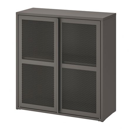 Шкаф с дверями, серый сетка 80x83 см IKEA IVAR ИВАР 604.840.90